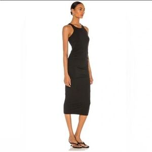 Michael Stars Classic Black Midi Dress